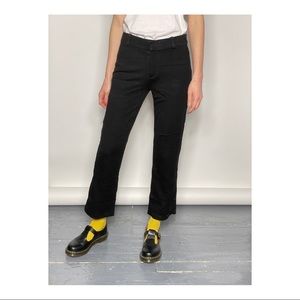 Madewell cropped flared trousers